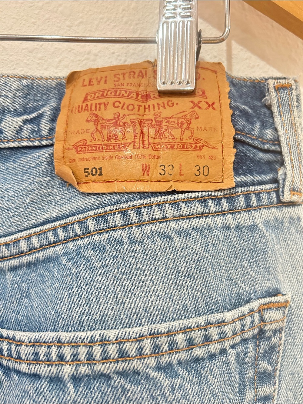 Vintage Levi's 501 Jeans 30 x 25 - Picture 9 of 16